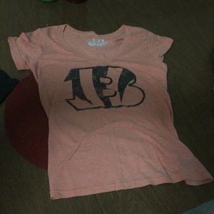 Orange bengals v neck